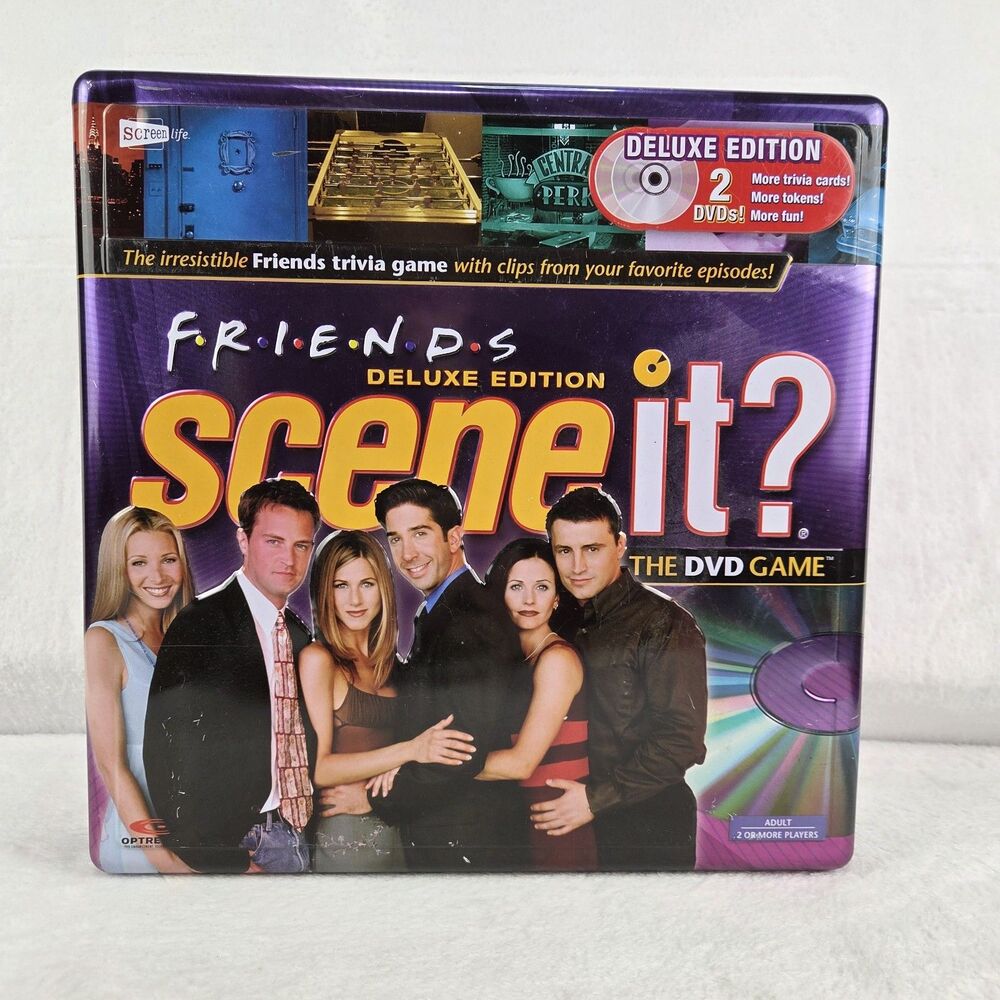 Friends Scene It DVD Game Deluxe Edition 99.9 % COMPLETE ScreenLife 2005 READ